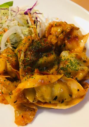 レトルト●餃子のトマトクリームソース炒め-レシピのメイン写真