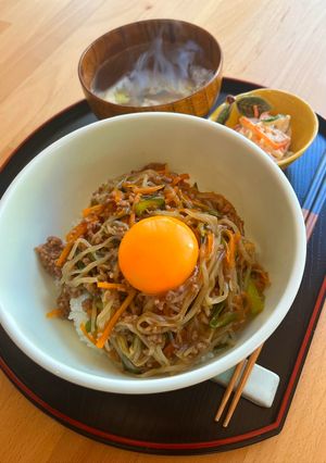 レンチンで簡単★野菜そぼろ丼-レシピのメイン写真