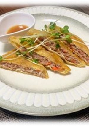 レンジで！油揚げの包み焼き（透析食）-レシピのメイン写真