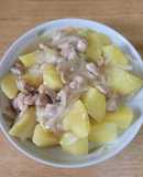 じゃが芋と鶏肉のあんかけ炒め