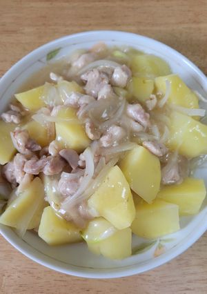 じゃが芋と鶏肉のあんかけ炒め-レシピのメイン写真