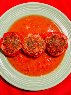 肉詰めトマト焼き-レシピのメイン写真