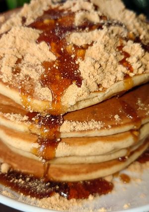 桔梗信玄餅風米粉パンケーキ-レシピのメイン写真