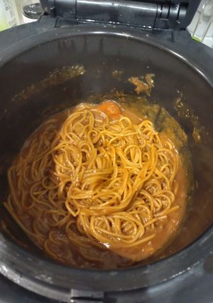 ホットクックでカレーリメイクパスタ-レシピのメイン写真