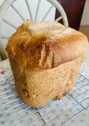 0.6斤用HB☆全粒粉クルミ入り食パン-レシピのメイン写真