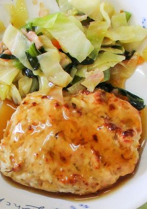 給食★えのきバーグ照り焼きソース-レシピのメイン写真