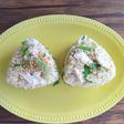 おにぎり☆茹で鶏&大葉&白ごま♪