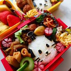 รูปของ にゃんまげのお弁当　キャラ弁