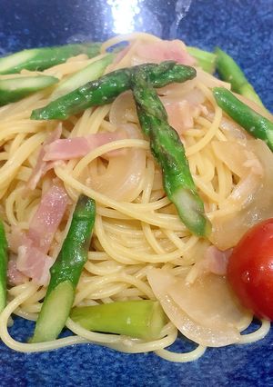 アスパラとベーコンのバター醤油パスタ-レシピのメイン写真