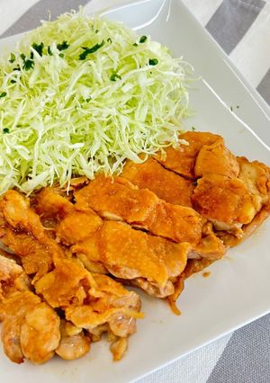 電子レンジで簡単！鶏もも肉のみそ照り-レシピのメイン写真