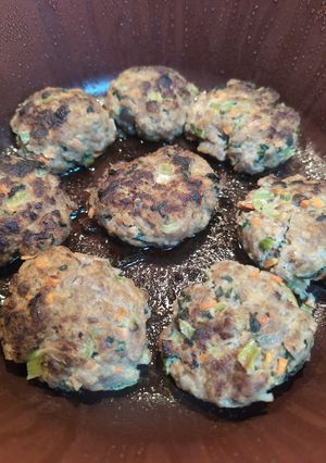 野菜豚つくねバーグ-レシピのメイン写真