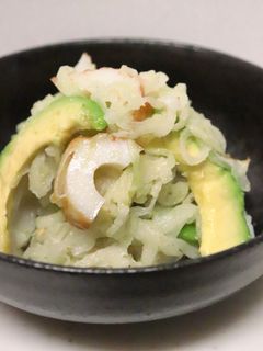 美味★簡単★大根とアボカドと竹輪の酢の物-レシピのメイン写真