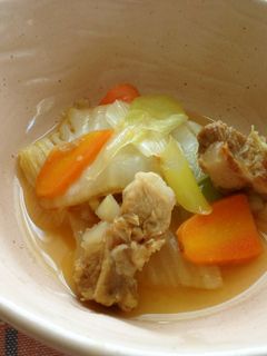 白菜と豚バラ軟骨の煮物(さっぱり煮)-レシピのメイン写真