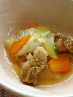 白菜と豚バラ軟骨の煮物(さっぱり煮)-レシピのメイン写真