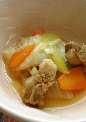 白菜と豚バラ軟骨の煮物（さっぱり煮）-レシピのメイン写真