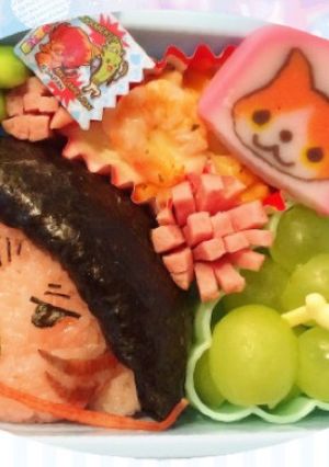 園児キャラ弁 ぶようじん坊 妖怪ウォッチ-レシピのメイン写真