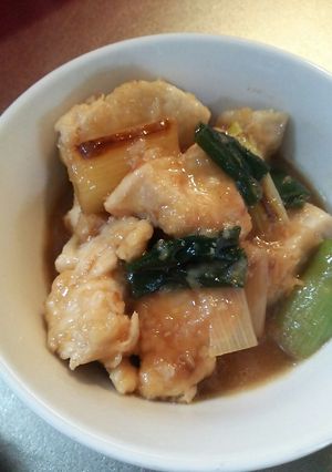 やわらか鶏むね肉と長ネギのあんかけ煮-レシピのメイン写真