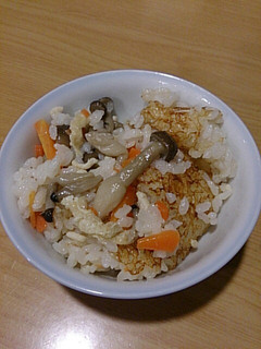 簡単お焦げも出来る!白だし炊き込みご飯-レシピのメイン写真