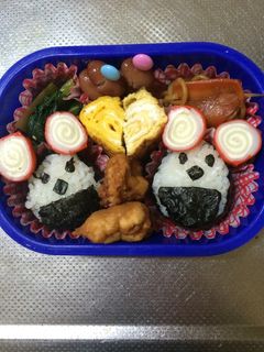 ダルマミッキー風キャラ弁-レシピのメイン写真