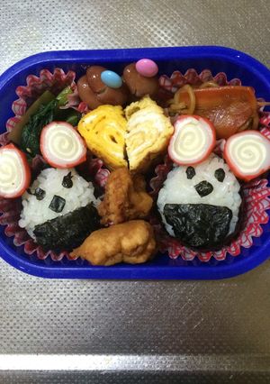 ダルマミッキー風キャラ弁-レシピのメイン写真