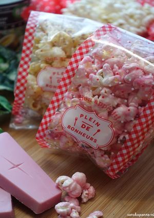ココナッツオイルの苺チョコポップコーン-レシピのメイン写真