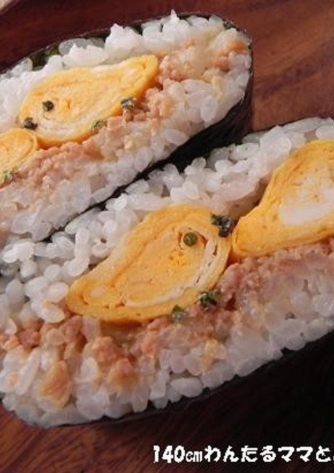 卵焼きで簡単★ひよこのデコおにぎらず-レシピのメイン写真