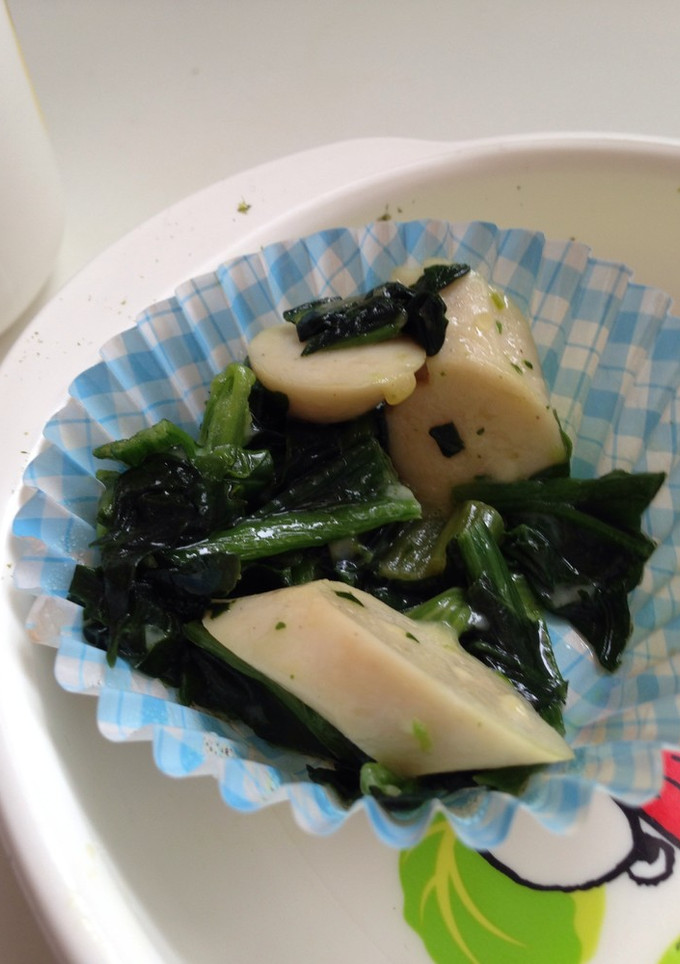 お弁当などに♪ほうれん草のギョニソ炒め-レシピのメイン写真