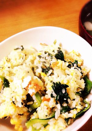 小松菜とちくわの中華チャーハン-レシピのメイン写真
