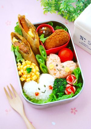 超簡単なバレンタイン弁当！ハートおにぎり-レシピのメイン写真