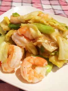 *キャベツと海老の中華炒め*-レシピのメイン写真