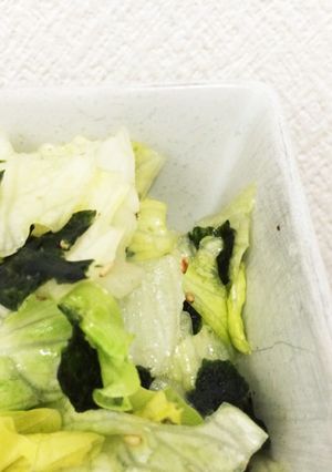 レタスと味のりで簡単サラダ-レシピのメイン写真