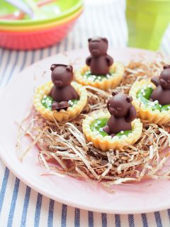 くまタルト♡ お風呂くまチョコチーズタルト by 貝印（KAI） 【クックパッド】 簡単