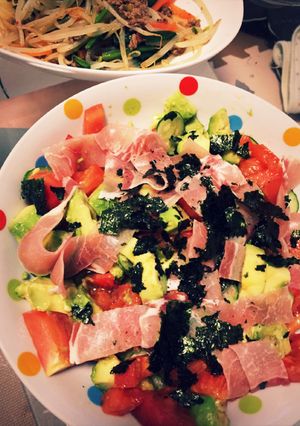 アボカドとトマトのわさび醤油サラダ♡-レシピのメイン写真