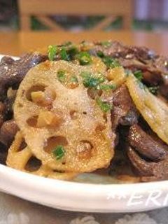 牛肉とレンコンのオイスターソース炒め♪♪-レシピのメイン写真
