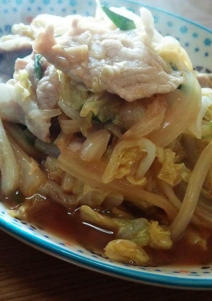 簡単！豚肉と白菜の炒め物-レシピのメイン写真
