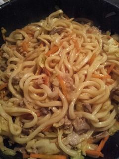 カレー焼きうどん♪-レシピのメイン写真