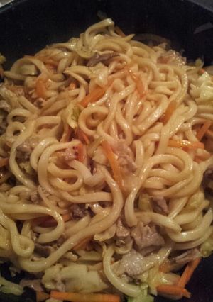 カレー焼きうどん♪-レシピのメイン写真