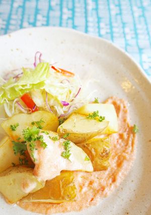 ☆新じゃがの辛あげ、明太マヨソース☆-レシピのメイン写真