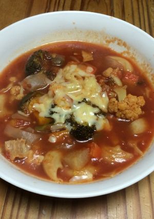 野菜たっぷりミネストローネマカロニ-レシピのメイン写真