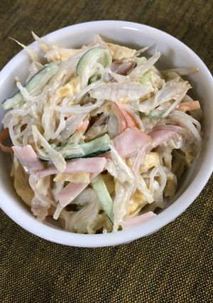 簡単！美味しぃ！ごぼうの春雨サラダ-レシピのメイン写真