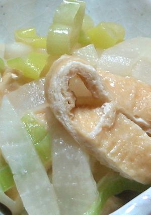 薄揚げと大根の白みそ炒め煮-レシピのメイン写真