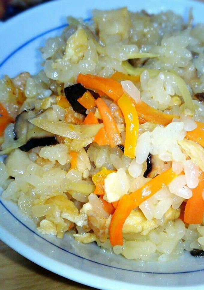 ずぼら♪簡単炊飯器で中華おこわ-レシピのメイン写真