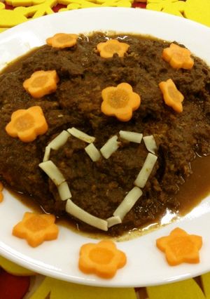 鶏ももハンバーグのモーレ-レシピのメイン写真