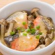 【簡単朝食】きのこと鮭のレンジ味噌マヨ