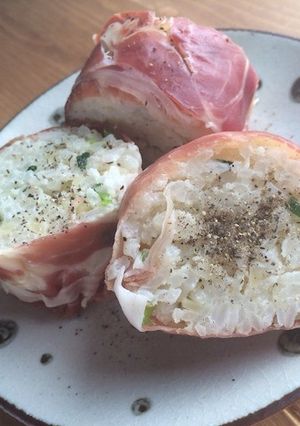チーズがおいしい生ハム巻きおにぎり-レシピのメイン写真