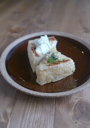 あぶらあげを2種のチーズソースで-レシピのメイン写真