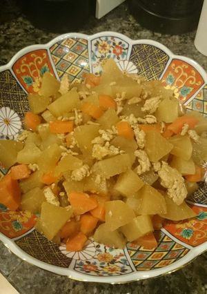 大根と人参と鶏挽肉のほっこり煮-レシピのメイン写真