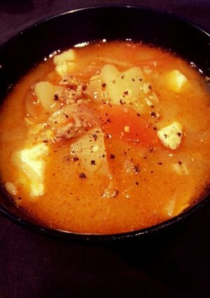 アカン飯?辛辛魚のお味噌汁♡-レシピのメイン写真