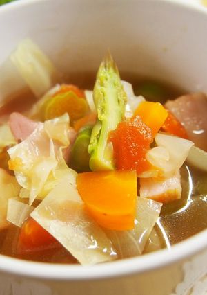 春野菜たっぷり！菊芋入りミネストローネ-レシピのメイン写真