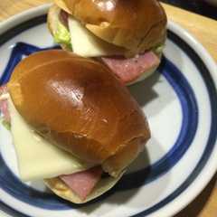 簡単朝食、ハムチーズパン-レシピのメイン写真